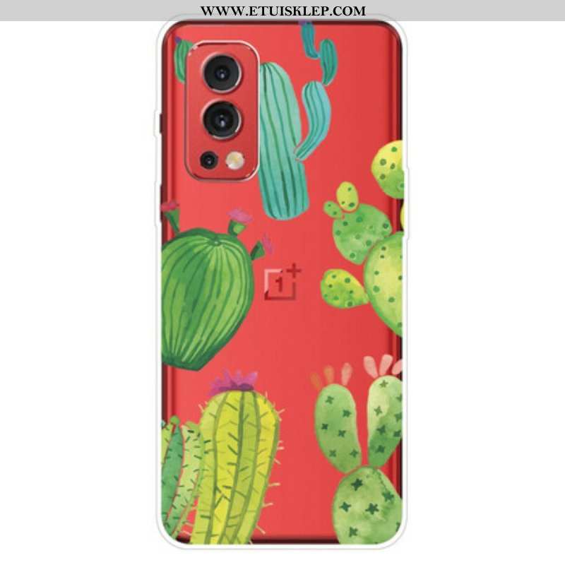 Etui do OnePlus Nord 2 5G Akwarela Kaktusy